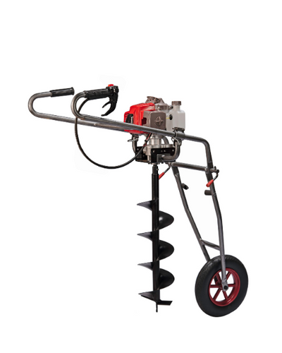 SAMRAT EARTH AUGER WITH FOLDABLE TROLLEY WITH 8INCH BIT 68CC