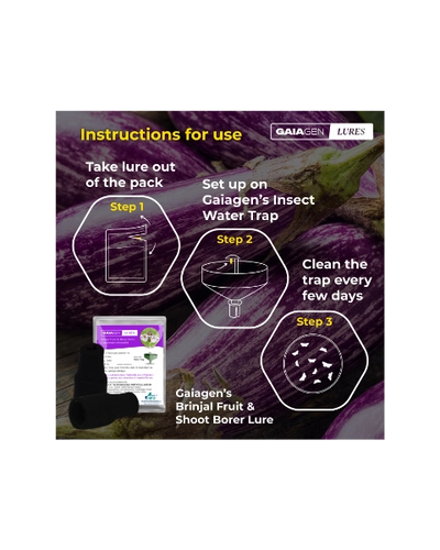 GAIAGEN BRINJAL FRUIT & SHOOT BORER LURE & INSECT WATER TRAP 1.6 L COMBO PACK