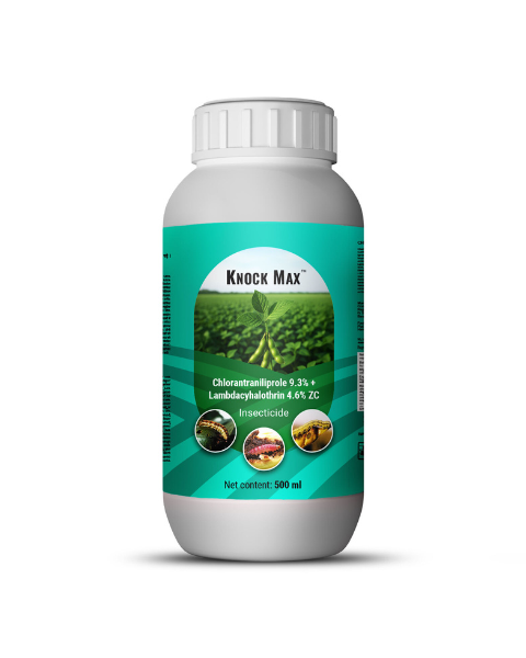 Knock Max Insecticide (Chlorantraniliprole 9.3% + Lambda-Cyhalothrin 4.6% ZC) Broad-Spectrum Pest Control | Tapas