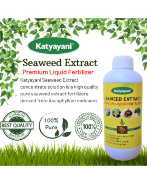 KATYAYANI PREMIUM SEAWEED EXTRACT LIQUID BIO FERTILIZER FOR ALL TYPES OF PLANTS