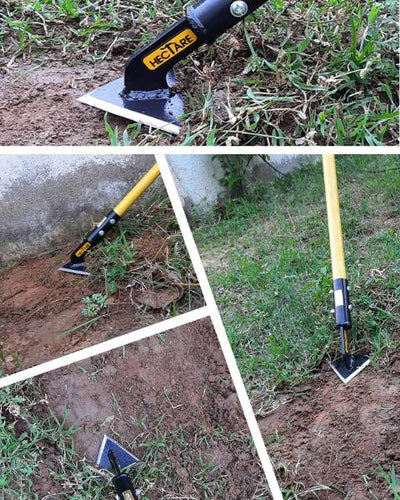 HECTARE SCUFFLE HOE WITH 2 FEET POLE FOR PRECISE WEEDING MANUAL WEEDER