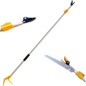 HECTARE ALUMINUM TELESCOPIC LONG REACH CUT AND HOLD PRUNER WITH SAW