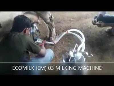 ECOMILK (EM) 03 DOUBLE POWER DOUBLE BUCKET MILKING MACHINE- WITHOUT ENGINE (FIXED)