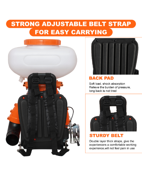 Neptune MBD-20 2 in 1 Knapsack Mist Blower, Powder Duster and Sprayer | 2-Stroke 31cc Petrol Engine | 20-Litre Tank Capacity