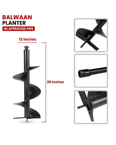 12 Inches Double Spiral Planter for Earth Auger