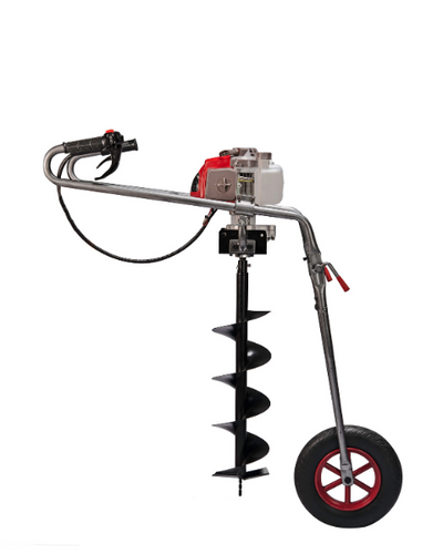 SAMRAT EARTH AUGER WITH FOLDABLE TROLLEY WITH 8INCH BIT 68CC