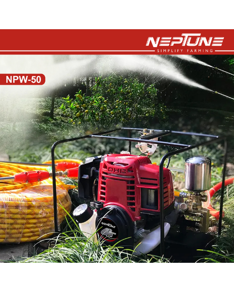 Neptune NPW-50 Portable Power Pressure Sprayer | 35 CC Petrol Engine with 4 Stroke Advanced Technology