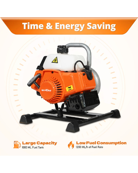 Neptune NWP-520 2 Stroke 1.5-inch Portable Water Pump Petrol Engine| 1.45KW High Power With 40.2 CC Advanced Technology