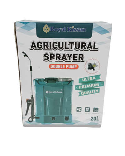 ROYAL KISSAN AGRO BATTERY OPRATED BACKPACK SPRAYER DOUBLE MOTOR 12V/12AH