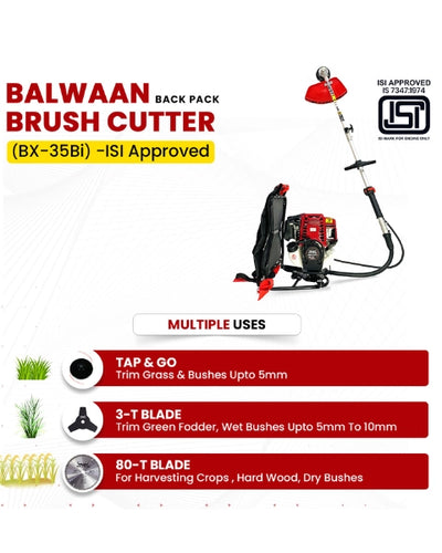 BALWAAN BACKPACK BX 35 BI BRUSH CUTTER -ISI