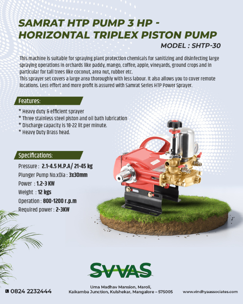 SAMRAT HTP SPRAY PUMP 3 HP