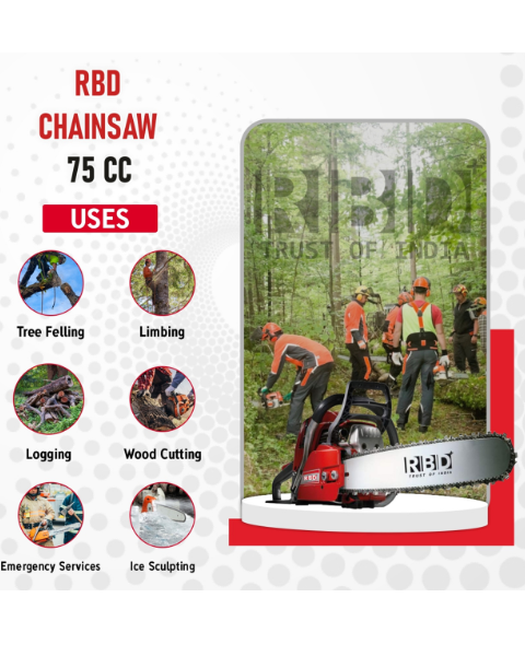 RBD 75cc Chain Saw- 2 stroke