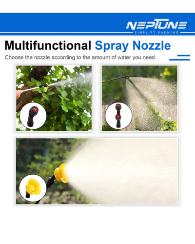 Neptune Hariyali-08 High-Pressure Knapsack Hand Operated Sprayer HDPE Tank 16 L Capacity