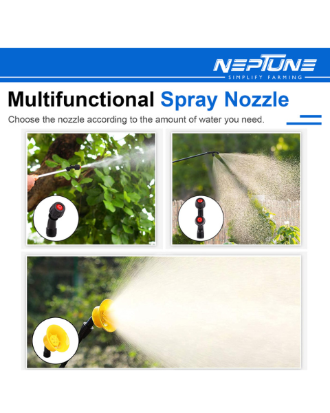 Neptune NF-10B Manual Knapsack Sprayer Hand-Operated High-Pressure Pump 16L Tank Capacity