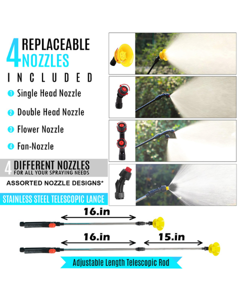 Neptune BS-12 Battery Sprayer – 16L, 12V for Agriculture & Garden Use