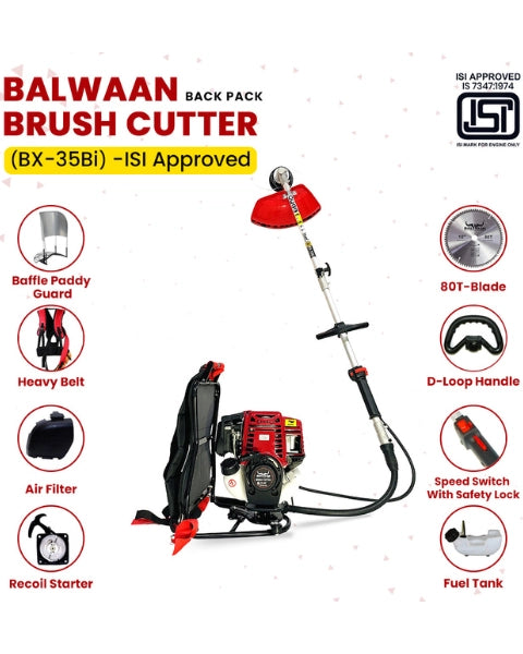 BALWAAN BACKPACK BX 35 BI BRUSH CUTTER -ISI