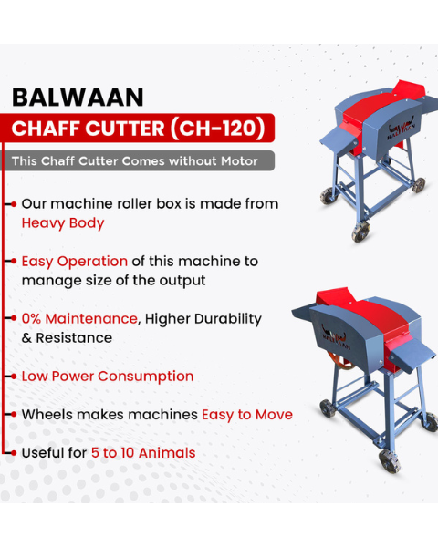 BALWAAN CH-120 CHAFF CUTTER WITHOUT MOTOR