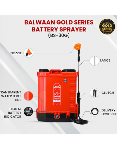 BALWAAN GOLD SERIES BS-30G DOUBLE MOTOR BATTERY SPRAYER