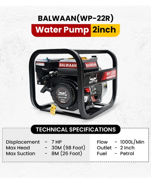 BALWAAN AGRICULTURE WATER PUMP SET -WP22R