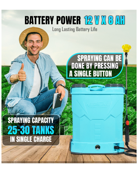 Neptune BS-12 Battery Sprayer – 16L, 12V for Agriculture & Garden Use
