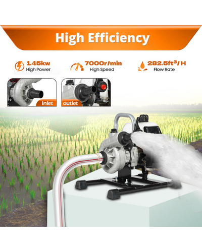 Neptune NWP-520 2 Stroke 1.5-inch Portable Water Pump Petrol Engine| 1.45KW High Power With 40.2 CC Advanced Technology