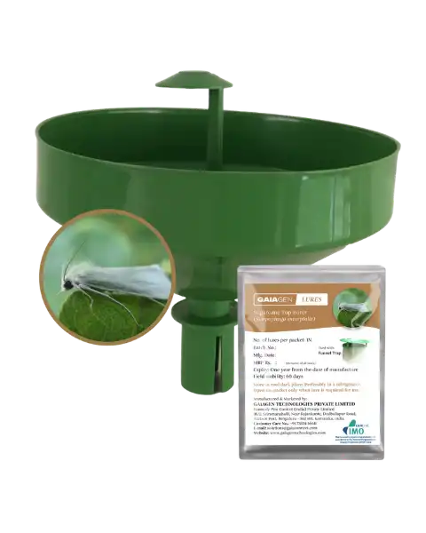 GAIAGEN PHEROMONE LURE AND INSECT WATER TRAP FOR SUGARCANE TOP BORER COMBO PACK