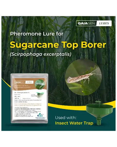 GAIAGEN PHEROMONE LURE & INSECT FUNNEL TRAP FOR SUGARCANE TOP BORER COMBO PACK