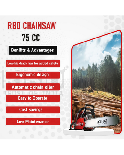 RBD 75cc Chain Saw- 2 stroke