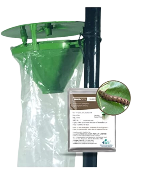 GAIAGEN TOBACCO CATERPILLAR LURE & INSECT FUNNEL TRAP COMBO PACK