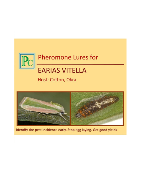 Pheromone Replacement lures for Earias vitella (Spotted bollworm) - 10pack