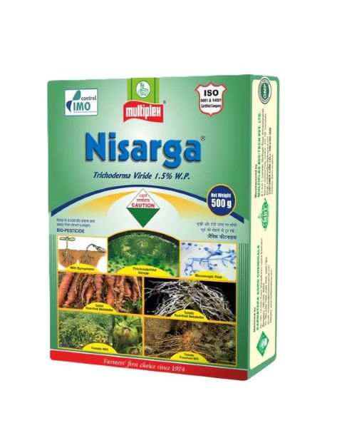 मल्टीप्लेक्स निसारगा (ट्राइकोडर्मा विराइड) जैव फफूंदनाशी पाउडर