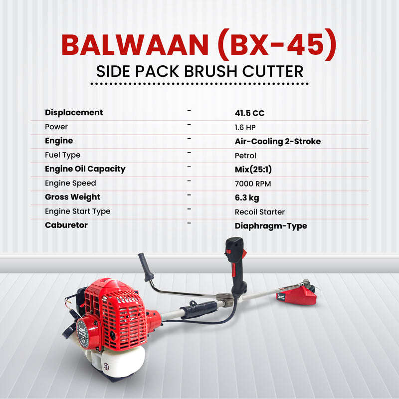 BALWAAN BX-45 SIDE PACK BRUSH CUTTER