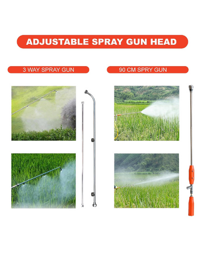 Neptune Model-967 4-Stroke Knapsack Power Sprayer | 31CC Petrol Engine | 25-Litre Tank Capacity | Includes 2 Types Spray Guns - Sprayers -