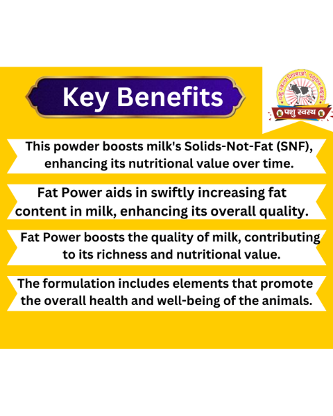 PASHU SVASTH Fat Power (Boost Milk, Fat & SNF Naturally) Feed Supplements