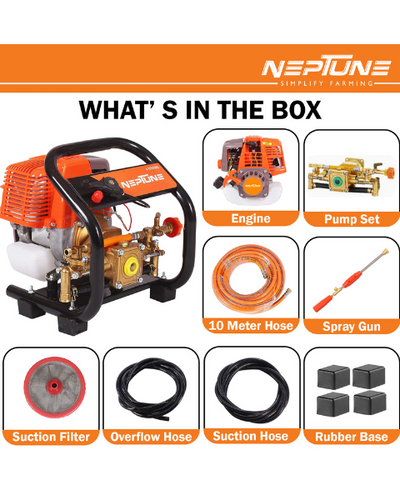 Neptune PW-768B 4-Stroke Portable Power Sprayer | 31CC Petrol Engine