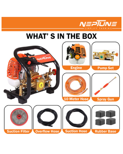 Neptune PW-768A 2-Stroke Portable Power Sprayer | 26CC Petrol Engine
