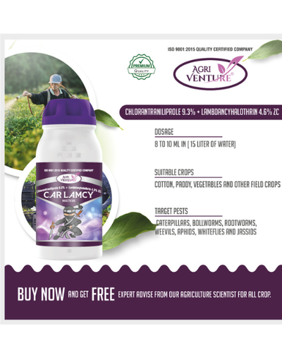 AgriVenture CAR LAMCY (Chlorantraniliprole 9.3% + Lambdacyhalothrin 4.6% ZC) Insecticides