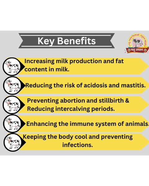 PASHU SVASTH Mineral Mixture (Boost Milk, Health & Fertility) Feed Supplements