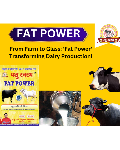 PASHU SVASTH Fat Power (Boost Milk, Fat & SNF Naturally) Feed Supplements