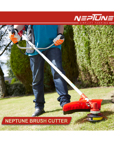 Neptune BC-360 Side Pack Brush Cutter | 35CC Advanced Technology 4Stroke Petrol Engine - Brush Cutter