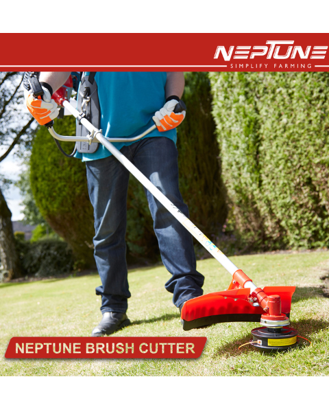 Neptune BC-360 Side Pack Brush Cutter | 35CC Advanced Technology 4Stroke Petrol Engine - Brush Cutter