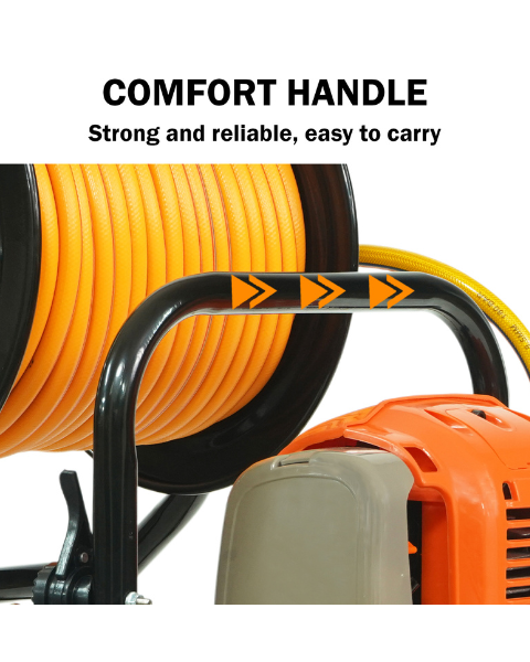 Neptune NPW-768-WH 4-Stroke Portable Power Sprayer | 35CC Petrol Engine | 50 Meter High Pressure Pipe | Hose Reel & Spray Gun - Sprayers