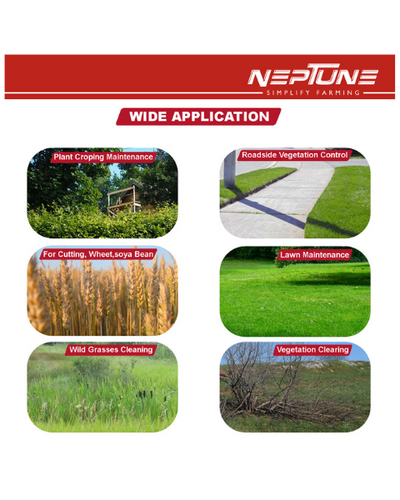 Neptune BC-360 Side Pack Brush Cutter | 35CC Advanced Technology 4Stroke Petrol Engine - Brush Cutter
