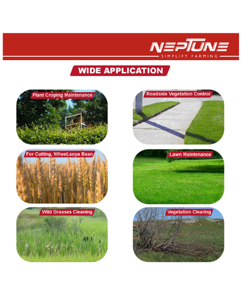Neptune BC-360 Side Pack Brush Cutter | 35CC Advanced Technology 4Stroke Petrol Engine - Brush Cutter