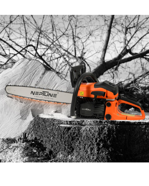 Neptune CS-58M Heavy Duty 58CC Powerful Magnesium Body 2 Stroke Petrol Chain Saw with 22inch Blade - Chainsaw