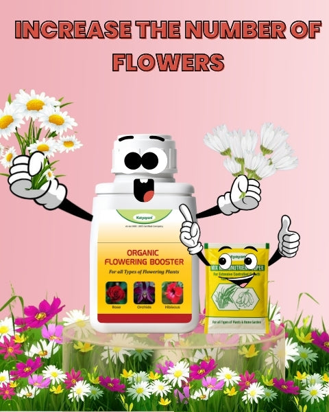 Katyayani Flowering Booster Fertilizer + Mix Micro 10 Gm For All Flowering Plants - Fertilizers