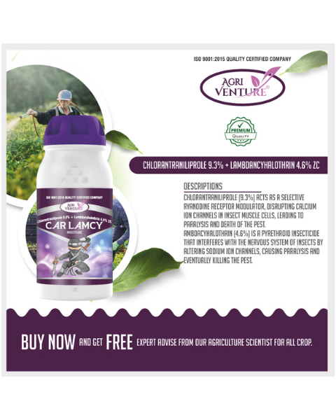 AgriVenture CAR LAMCY (Chlorantraniliprole 9.3% + Lambdacyhalothrin 4.6% ZC) Insecticides