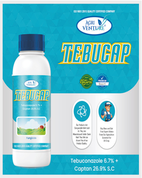 AgriVenture TEBUCAP (Tebuconazole 6.7% + Captan 26.9% SC) Fungicides