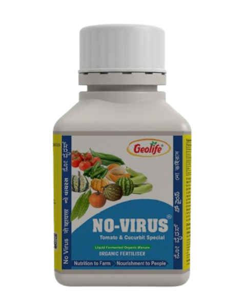 Geolife No-Virus Tomato & Cucurbit Special®, Improves Immunity & Yield, 100% Natural & Residue-Free |Organic Fertilizers