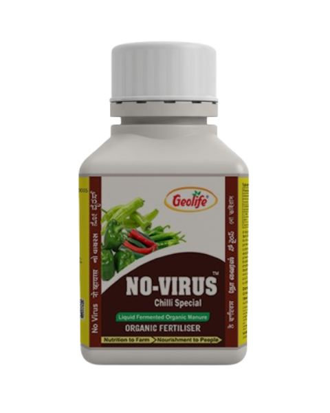 Geolife No-Virus Chilli Special®, Improves Immunity & Yield, 100% Natural & Residue-Free | Organic Fertilizers